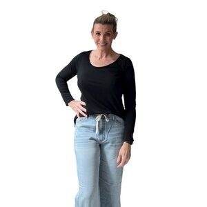 Lularoe - Classic Black Long Sleeve Shirt - Women's Size Large